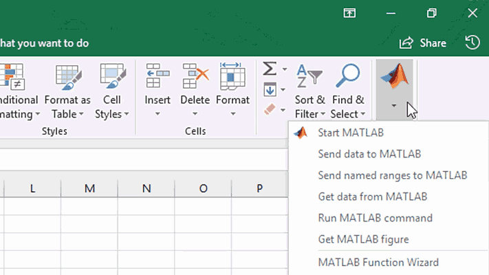 Exchanging Data Between Excel and MATLAB