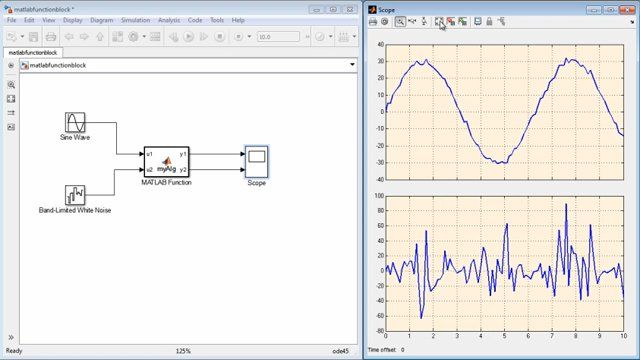 Use MATLAB Function block to incorporate MATLAB code in a Simulink model.
