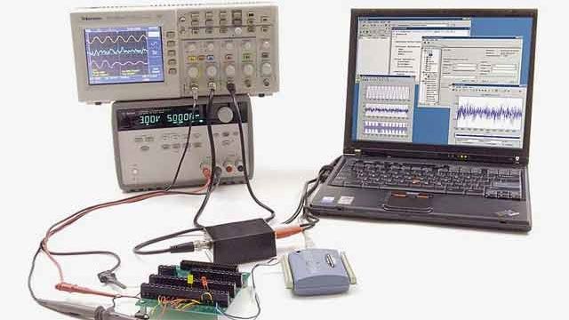 An RF instrument connecting to MATLAB for over-the-air testing.