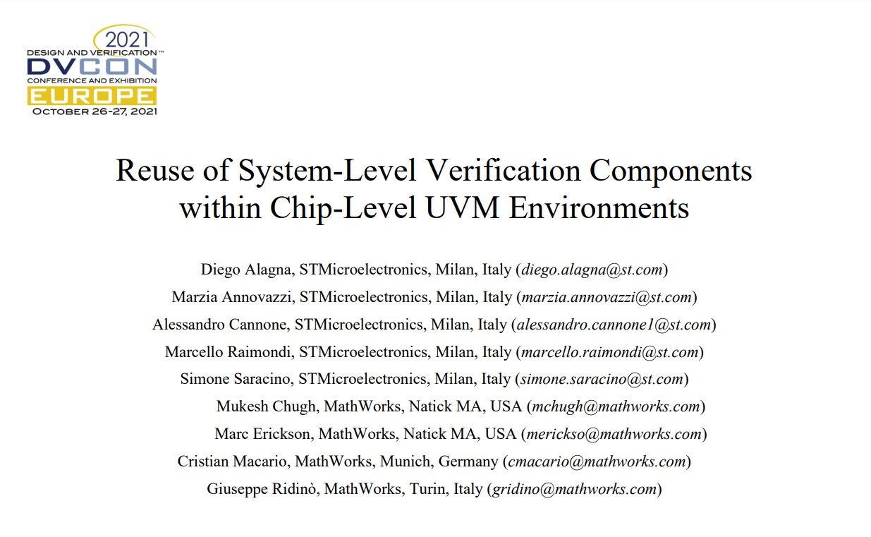 Reuse of System-Level Verification Components  within Chip-Level UVM Environments