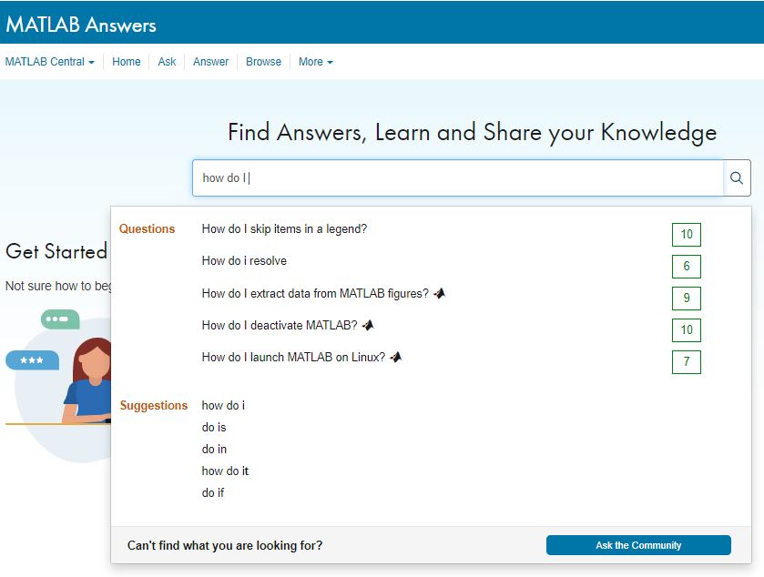 Excerpt from the home page displaying the search box