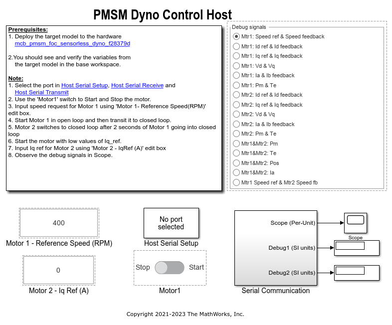 Control PMSM Loaded with Dual Motor (Dyno) Using C2000 Processors