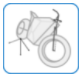Out-of-plane motorcycle dynamics icon